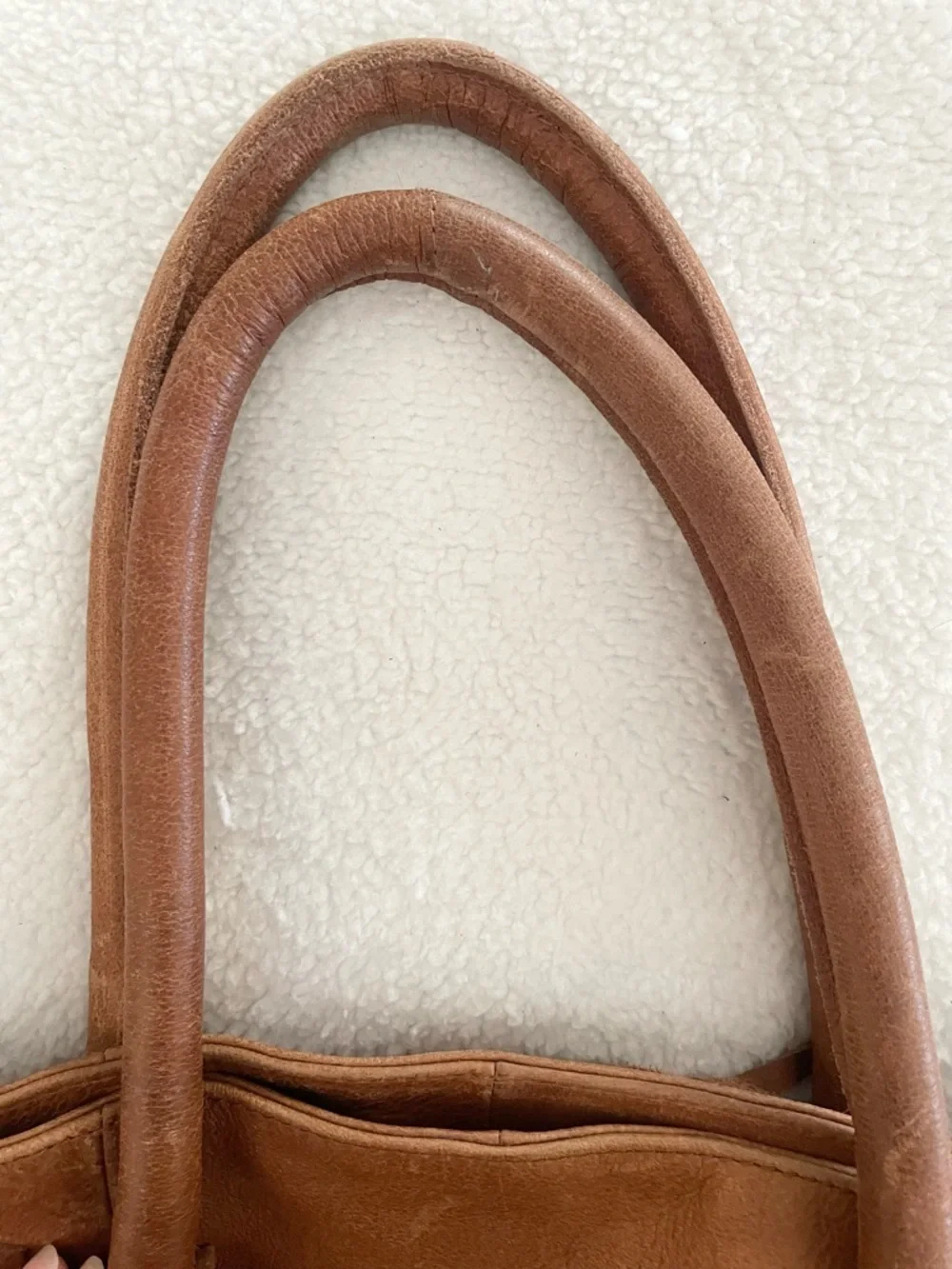 Urban Outfitters Ecote XL Brown Leather Shoulder/Tote Bag - Picture 6 of 14